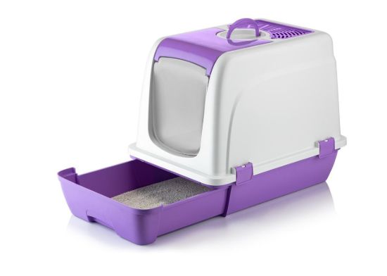 ÇEKMECELİ KUM KABI LİLA resmi