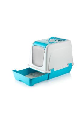 ÇEKMECELİ KUM KABI TURKUAZ resmi